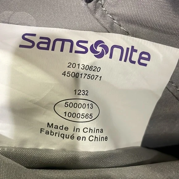 Samsonite Jordyn Laptop Tote Bag‎ Briefcase Purple Black Padded Laptop Pocket - Picture 11 of 15